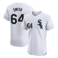 Chicago White Sox #64 Shane Smith Player White HeidiMiller Stripe Limited Elite Home Stitched Jerseys