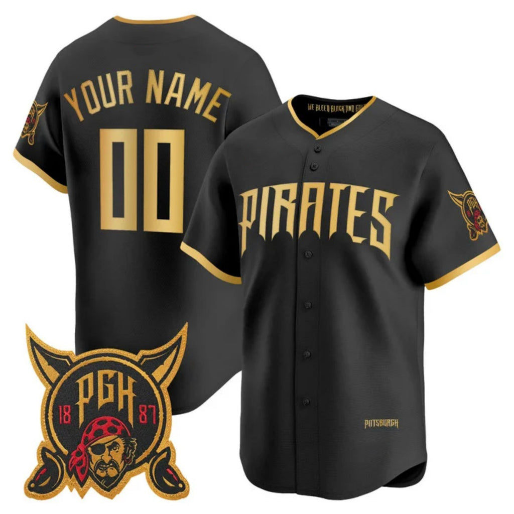 Custom Pittsburgh Pirates Black HeidiMiller 2026 City Connect Stadium Stitched Jersey