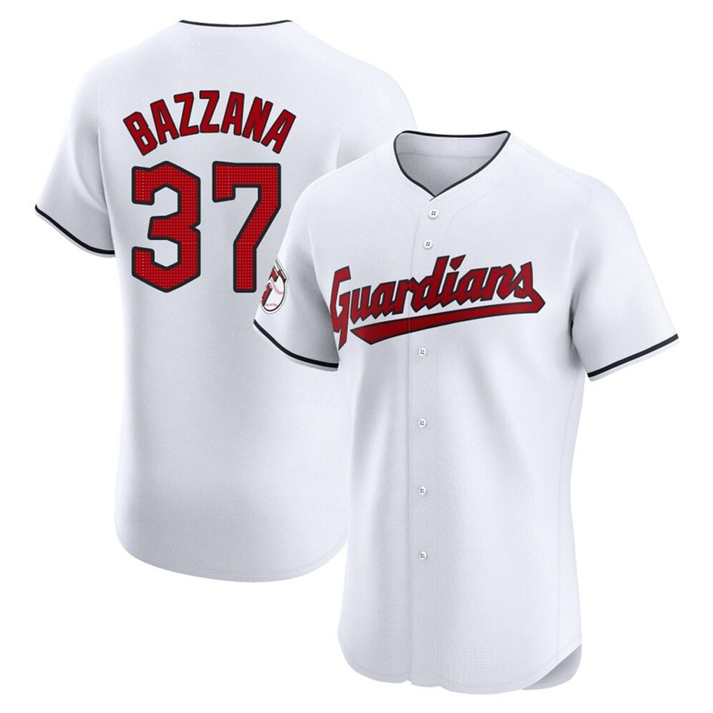 Cleveland Guardians #37 Travis Bazzana Player White HeidiMiller Limited Elite Home Stitched Jerseys