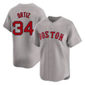 Boston Red Sox #34 David Ortiz Player Gray HeidiMiller Road Limited Home Game Stitched Jerseys1