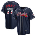 Atlanta Braves #77 Joe Jimenez Player Navy HeidiMiller USA 250 Fourth Of July Limited Home Game Stitched Jerseys