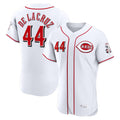 Cincinnati Reds #44 Elly De La Cruz Player White HeidiMiller Limited Elite Home Stitched Jerseys