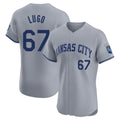 Kansas City Royals #67 Seth Lugo Player Gray HeidiMiller Limited Elite Home Stitched Jerseys