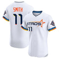 Houston Astros #11 Cam Smith Player White HeidiMiller City Connect Limited Elite Home Stitched Jerseys