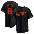 Baltimore Orioles #8 Cal Ripken Player Black HeidiMiller Home Game Stitched Jerseys