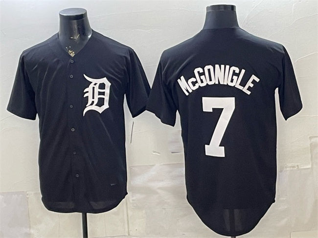 Detroit Tigers #7 Kevin McGonigle Black HeidiMiller Limited Stitched Jersey