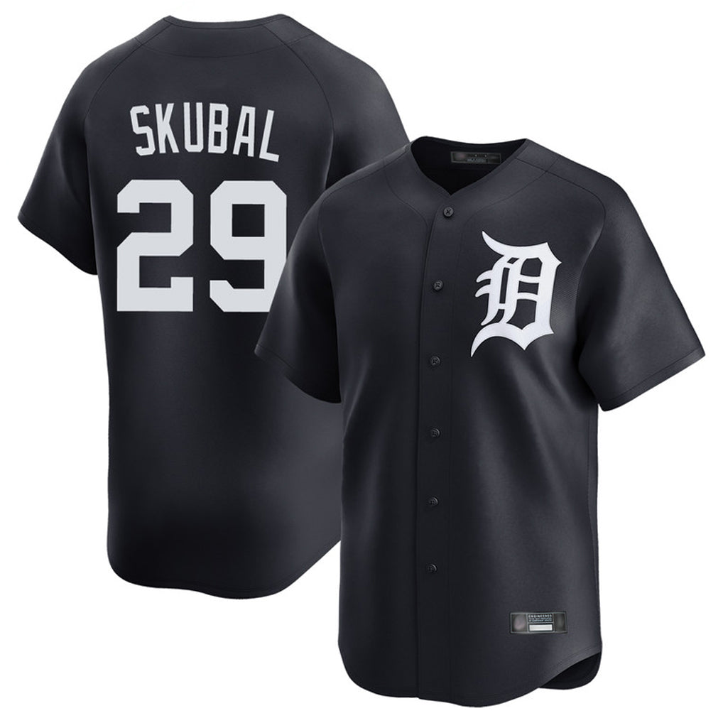 Detroit Tigers #29 Tarik Skubal Player Navy HeidiMiller Home Limited Game Stitched Jerseys