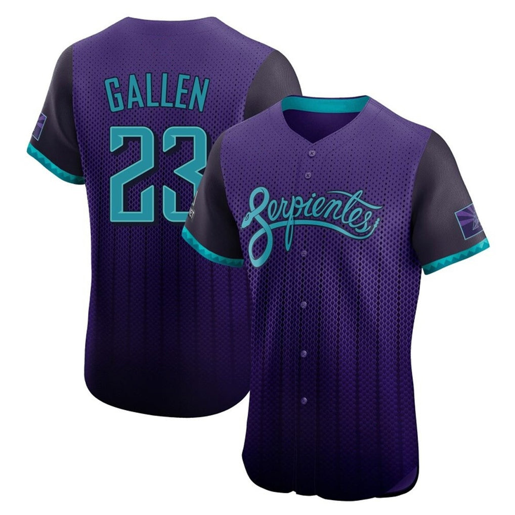 Arizona Diamondbacks #23 Zac Gallen Player Purple HeidiMiller City Connect Limited Elite Home Game Stitched Jerseys