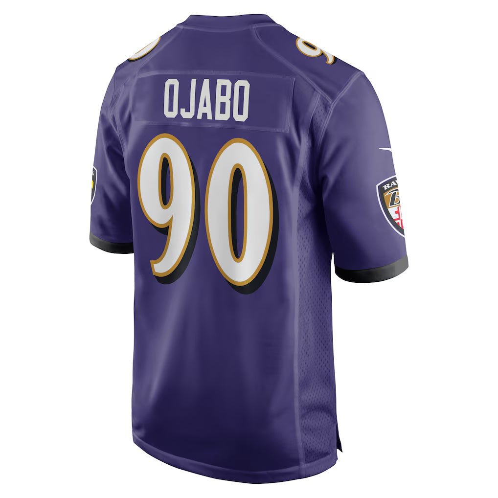 B.Ravens #90 David Ojabo Purple HeidiMiller Player Game Jersey