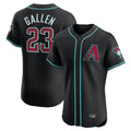 Arizona Diamondbacks #23 Zac Gallen Player Black HeidiMiller Limited Elite Home Game Stitched Jerseys