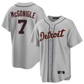 Detroit Tigers #7 Kevin McGonigle Player Gray HeidiMiller Home Game Stitched Jerseys