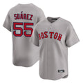 Boston Red Sox #55 Ranger Suarez Player Gray HeidiMiller Road Limited Home Game Stitched Jerseys1