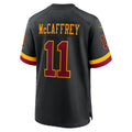 W.Commanders #11 Luke McCaffrey Black HeidiMiller Hail Raiser Alternate Game Jersey