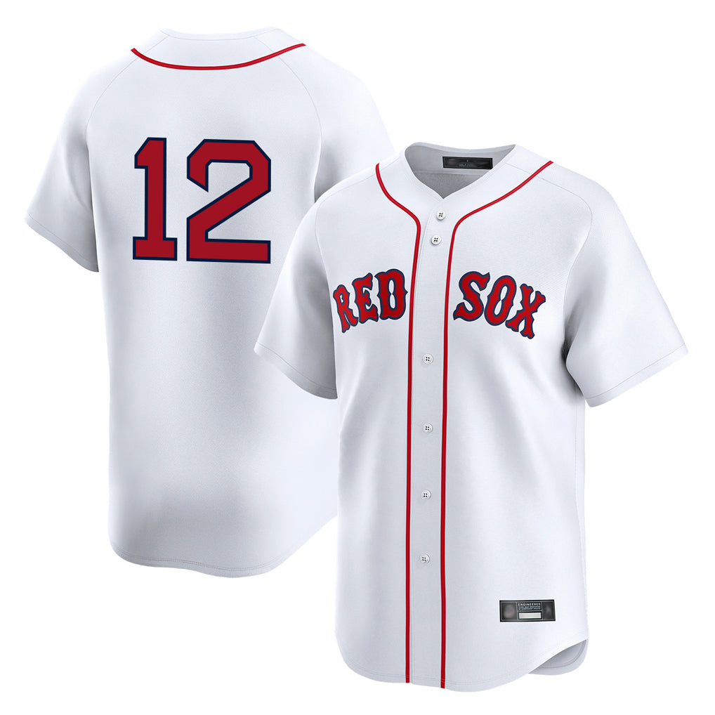 Boston Red Sox #12 Connor Wong Player White HeidiMiller Limited Home Game Stitched Jerseys1