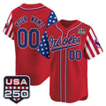 Custom Baltimore Orioles America 250 Edition Vapor Premier Limited Red HeidiMiller Stitched Jerseys