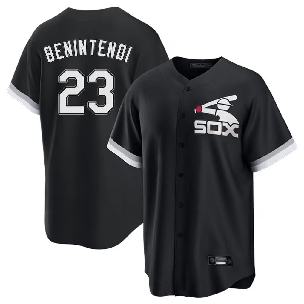 Chicago White Sox #23 Andrew Benintendi Player Black HeidiMiller Spring Training Game Stitched Jerseys