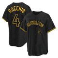 Cleveland Guardians #4 Brayan Rocchio Player Black HeidiMiller Snake Skin City Home Game Stitched Jerseys