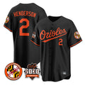 Baltimore Orioles #2 Gunnar Henderson Player Black HeidiMiller 30th Anniversary of 2131 Home Game Stitched Jerseys