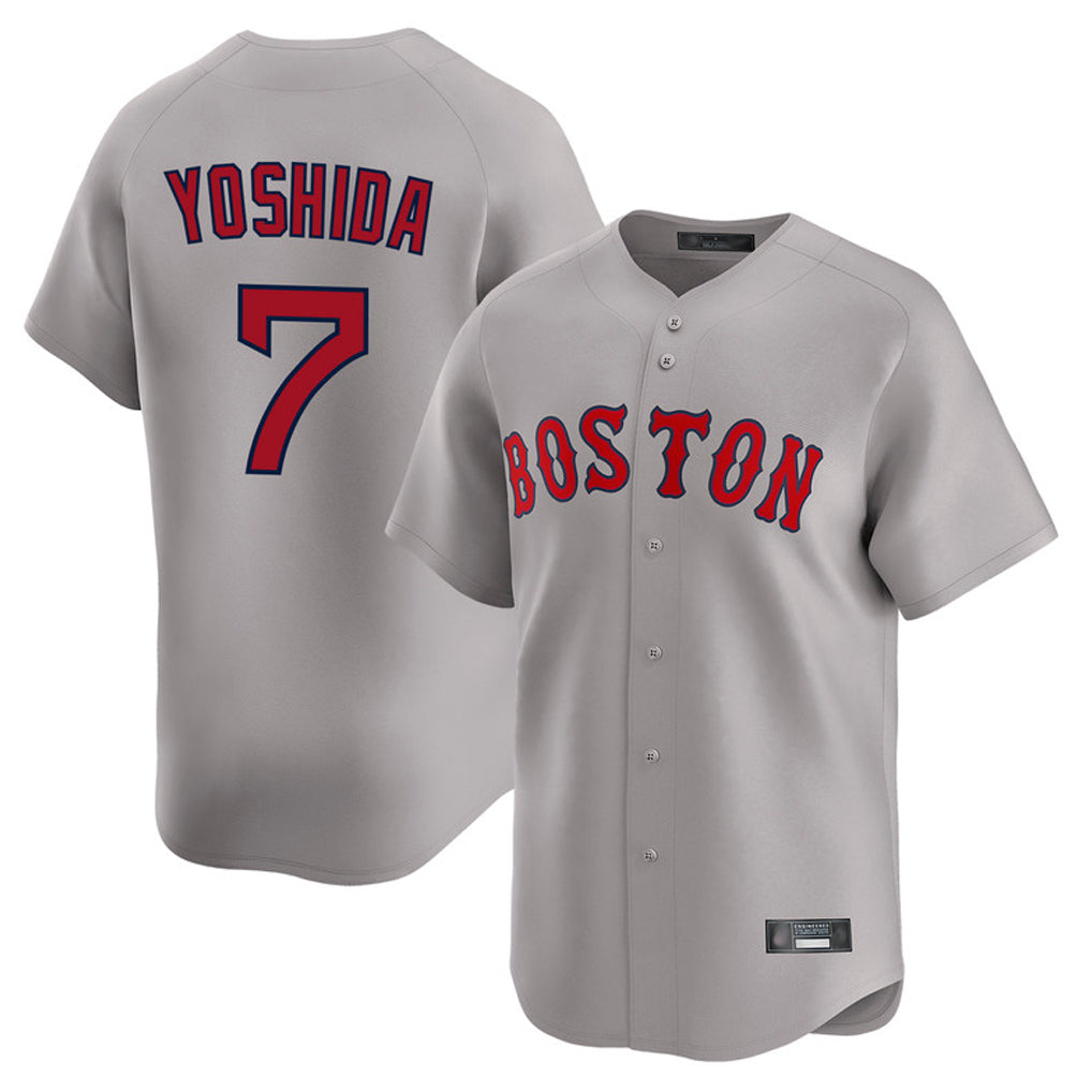 Boston Red Sox #7 Masataka Yoshida Player Gray HeidiMiller Road Limited Home Game Stitched Jerseys1