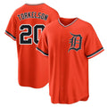 Detroit Tigers #20 Spencer Torkelson Player Orange HeidiMiller Home Game Stitched Jerseys