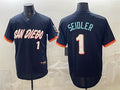 San Diego Padres #1 Peter Seidler Obsidian HeidiMiller 2026 City Connect Stadium Stitched Jersey