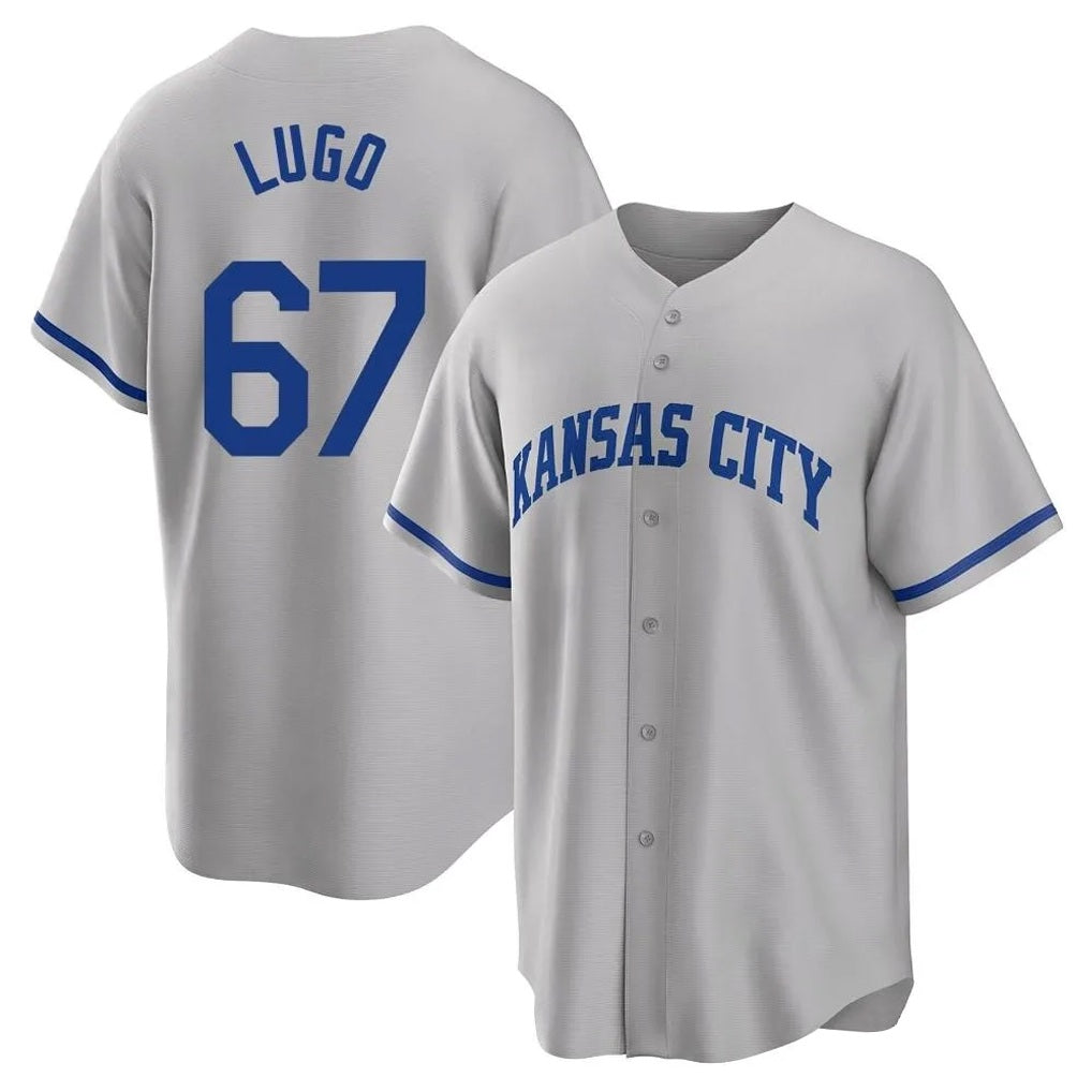 Kansas City Royals #67 Seth Lugo Player Gray HeidiMiller Game Home Stitched Jerseys