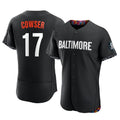 Baltimore Orioles #17 Colton Cowser Player Black HeidiMiller City Connect Limited Elite Home Game Stitched Jerseys
