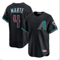 Arizona Diamondbacks #4 Ketel Marte Player Black HeidiMiller Fashion Out Home Game Stitched Jerseys