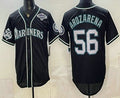 Seattle Mariners #56 Randy Arozarena 50th Black HeidiMiller Out Style Vapor Premier Limited Jersey