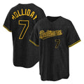 Baltimore Orioles #7 Jackson Holliday Player Black HeidiMiller Snake Skin City Home Game Stitched Jerseys