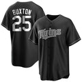 Minnesota Twins #25 Byron Buxton Player Black HeidiMiller Home Game Stitched Jerseys