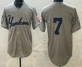 New York Yankees #7 Mickey Mantle Grey HeidiMiller Without Name Limited Jersey