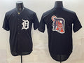 Detroit Tigers Team Big Logo Black HeidiMiller Limited Stitched Jersey
