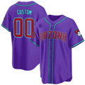 Custom Arizona Diamondbacks 2024 Cool Base Jersey V2 ¨C Purple HeidiMiller