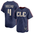 Cleveland Guardians #4 Brayan Rocchio Player Navy HeidiMiller City Connect Limited Home Stitched Jerseys