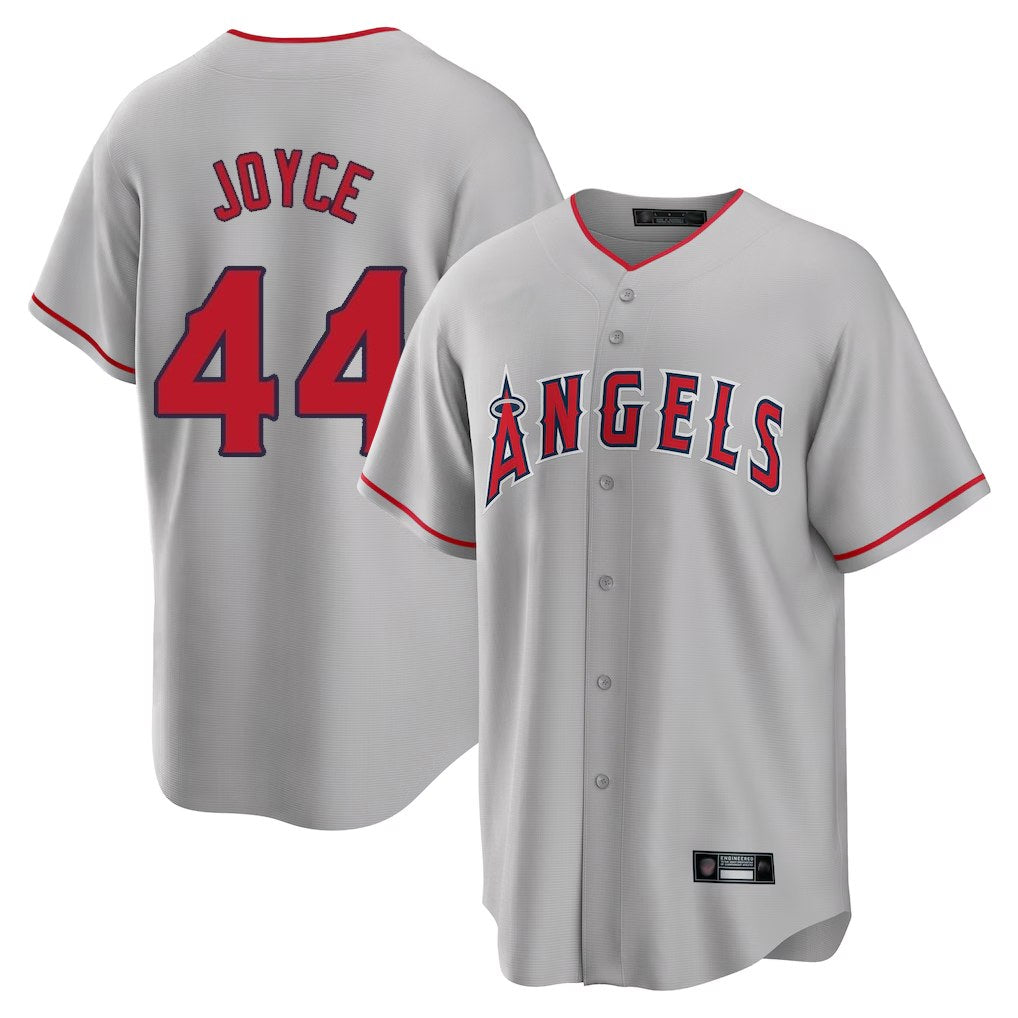 Los Angeles Angels #44 Ben Joyce Player Gray HeidiMiller Home Game Stitched Jerseys