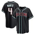 Arizona Diamondbacks #4 Ketel Marte Player Black HeidiMiller Home Game Stitched Jerseys