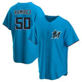 Miami Marlins #50 Agustin Ramirez Player Blue HeidiMiller Home Game Stitched Jerseys