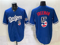 Los Angeles Dodgers #5 Freddie Freeman Royal HeidiMiller 250 Fourth of July Stitched Jersey
