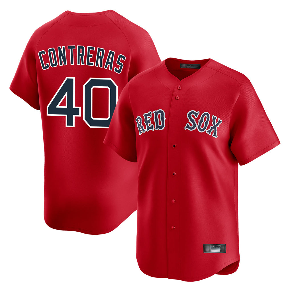 Boston Red Sox #40 Willson Contreras Player Red HeidiMiller Limited Home Game Stitched Jerseys1