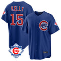 Chicago Cubs #15 Carson Kelly Player Royal HeidiMiller 150th Anniversary Home Game Stitched Jerseys