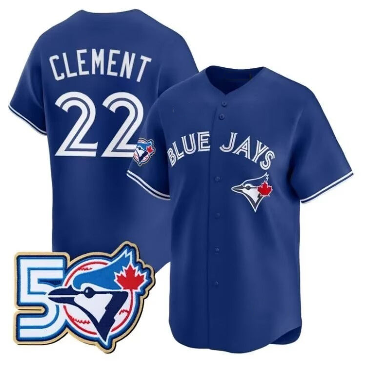 Toronto Blue Jays #22 Vladimir Guerrero Jr. Royal HeidiMiller 50th Anniversary Alternate Limited Jersey