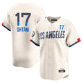 Los Angeles Dodgers #17 Shohei Ohtani Player Cream HeidiMiller City Connect Limited Home Stitched Jerseys