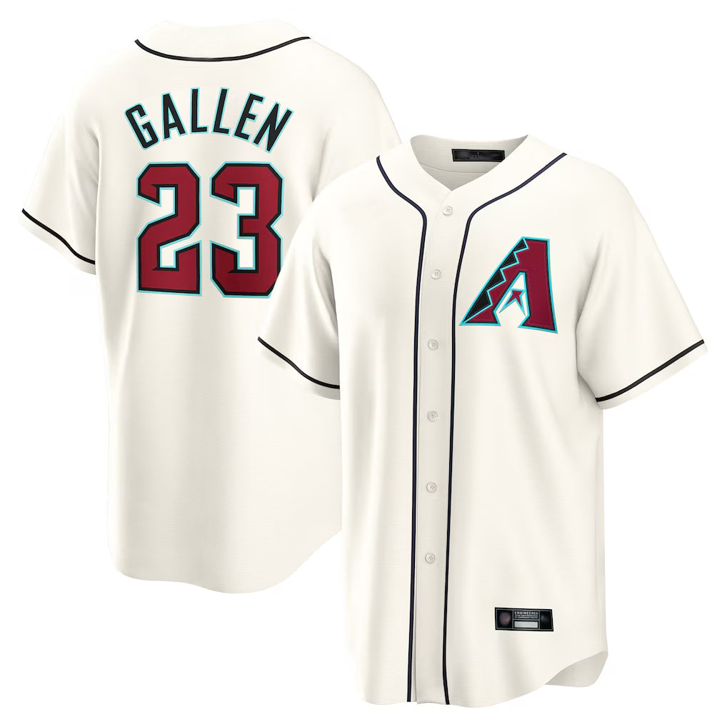Arizona Diamondbacks #23 Zac Gallen Player Cream HeidiMiller Home Game Stitched Jerseys