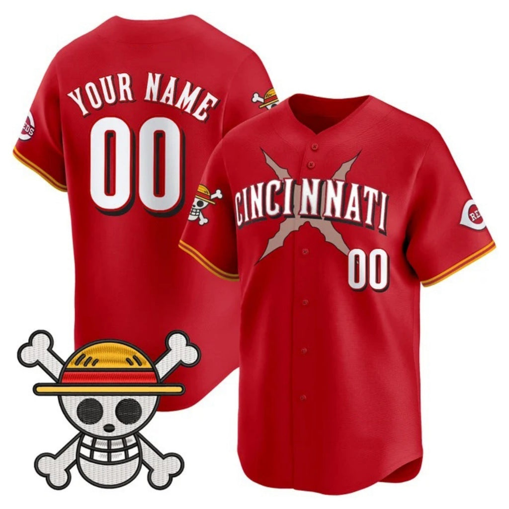 Custom Cincinnati Reds x One Piece Red HeidiMiller Vapor Premier Limited Jersey - Stitched
