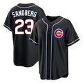 Chicago Cubs #23 Ryne Sandberg Player Black HeidiMiller Fashion Out Game Stitched Jerseys