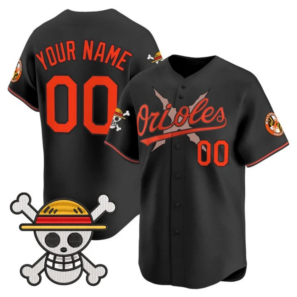 Custom Baltimore Orioles x One Piece Black HeidiMiller Vapor Premier Limited Jersey - Stitched
