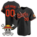 Custom Baltimore Orioles x One Piece Black HeidiMiller Vapor Premier Limited Jersey - Stitched