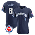Chicago Cubs #6 Matt Shaw Player Navy HeidiMiller City Connect 150th Anniversary Limited Elite Home Stitched Jerseys