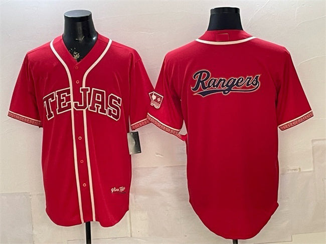 Texas Rangers Team Big Logo Red HeidiMiller 2026 City Connect Stadium Stitched Jersey